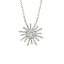 Collar para mujer elegante para ocasiones especiales de plata FLOR